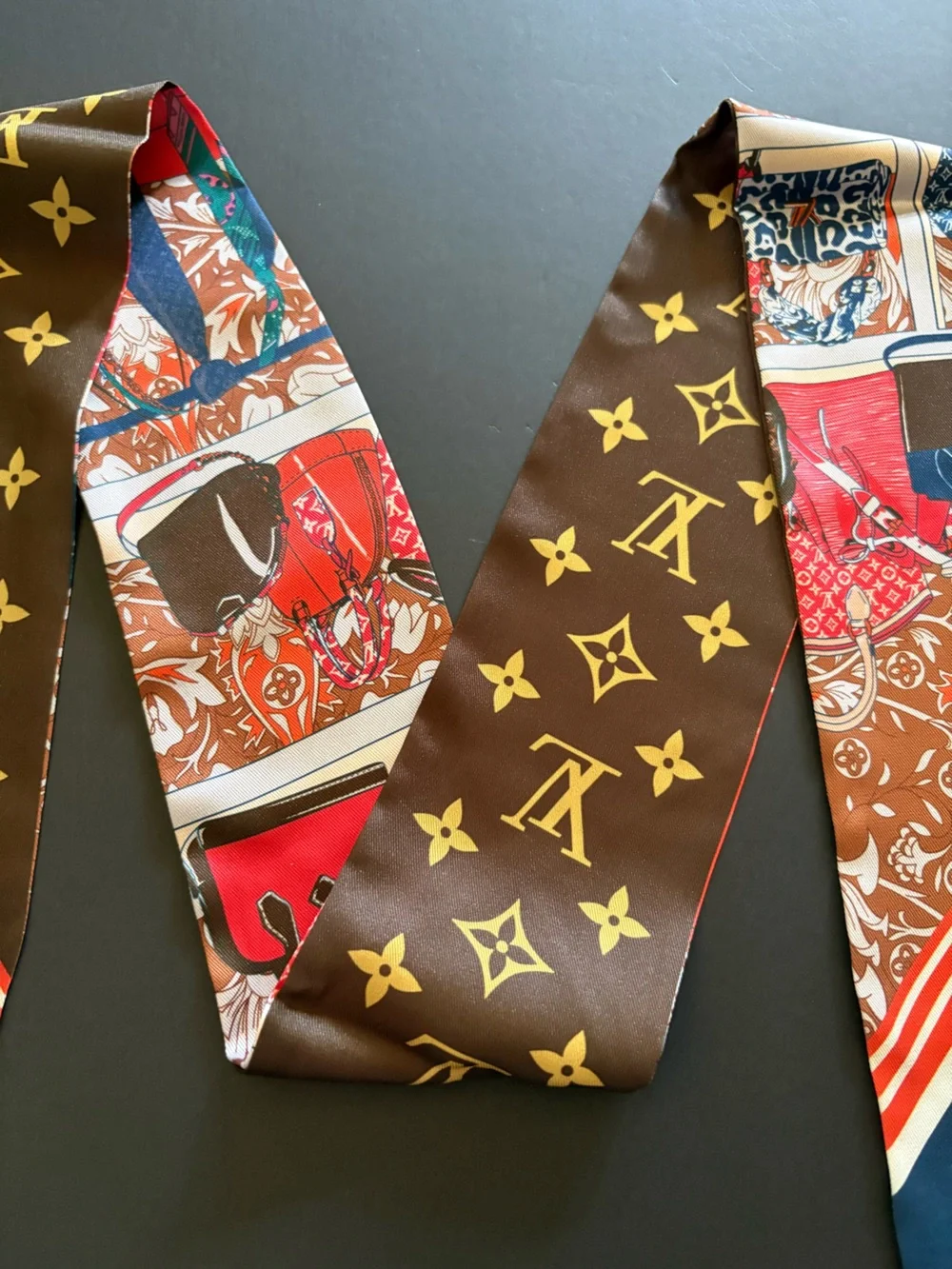 Fashion Long Silk Scarf Twilly